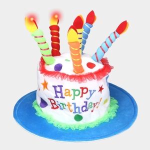 Led Light Happy Birthday Cake Party Hat
